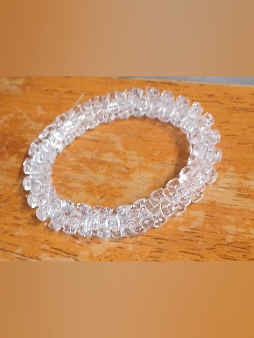 Clear Crystal Stretch Bracelet - Women Men Boys and Girls Jewelry